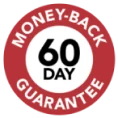 Glokore 60 day money back guarantee badge